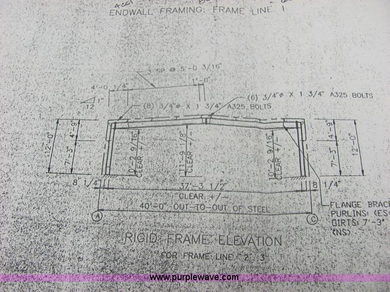 image for item 6367 40' x 60' steel building