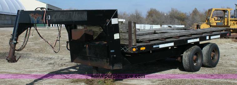 image for item 6389 1990 Redi Haul 16' tandem axle dump trailer