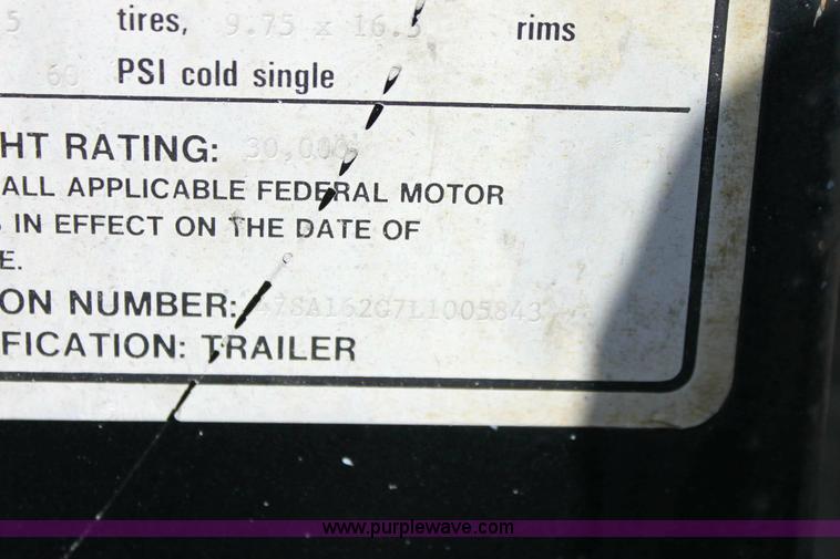 image for item 6389 1990 Redi Haul 16' tandem axle dump trailer