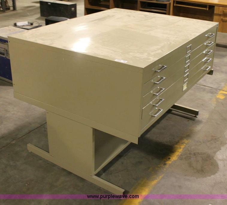 image for item 6469 Safeco five drawer plat file cabinet