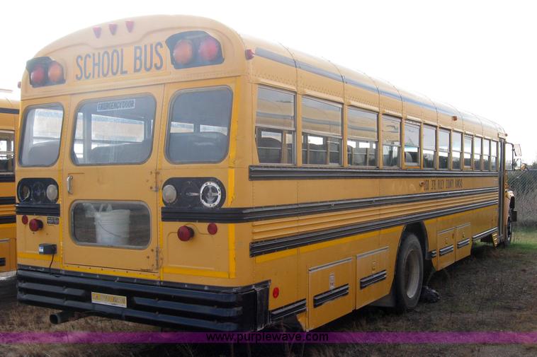 image for item 9183 1996 Chevrolet B7 Blue Bird school bus