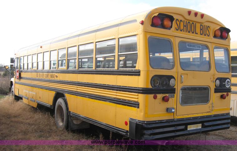 image for item 9183 1996 Chevrolet B7 Blue Bird school bus