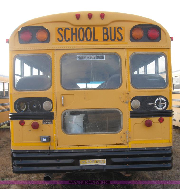 image for item 9183 1996 Chevrolet B7 Blue Bird school bus