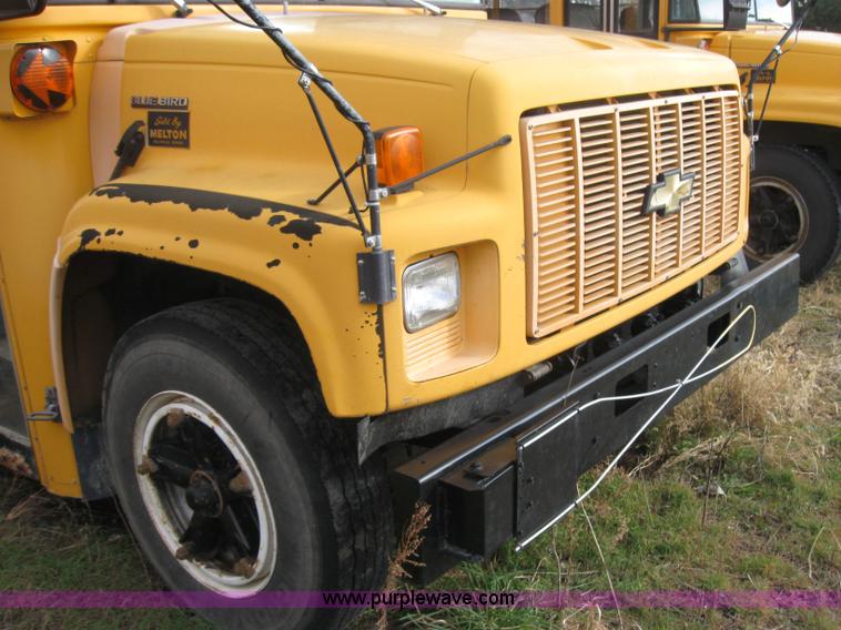 image for item 9183 1996 Chevrolet B7 Blue Bird school bus