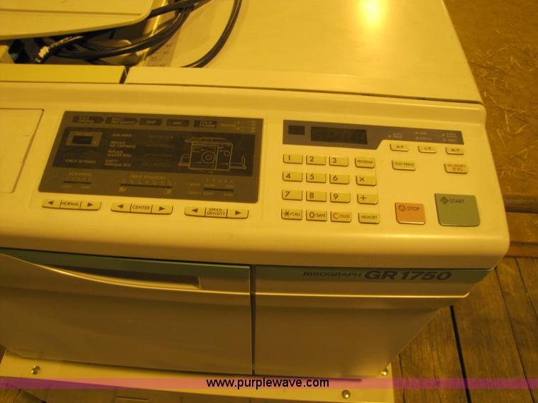 image for item 9323 Risograph GR1750 copier