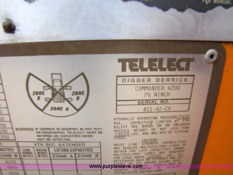 image for item 9330 1988 GMC 700 digger truck