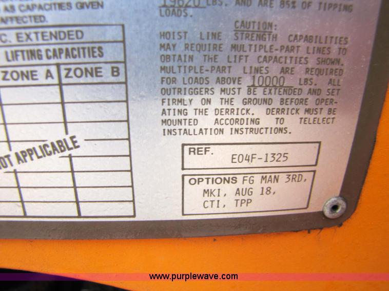 image for item 9330 1988 GMC 700 digger truck