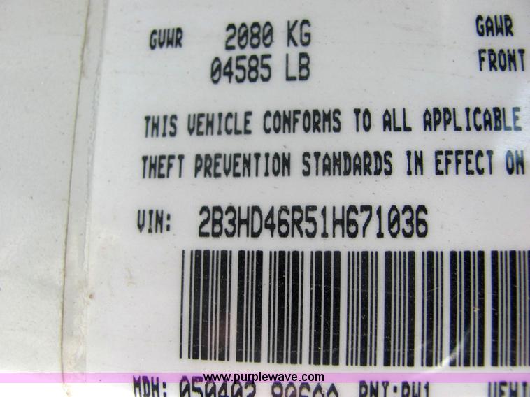 image for item 9367 2001 Dodge Intrepid SE