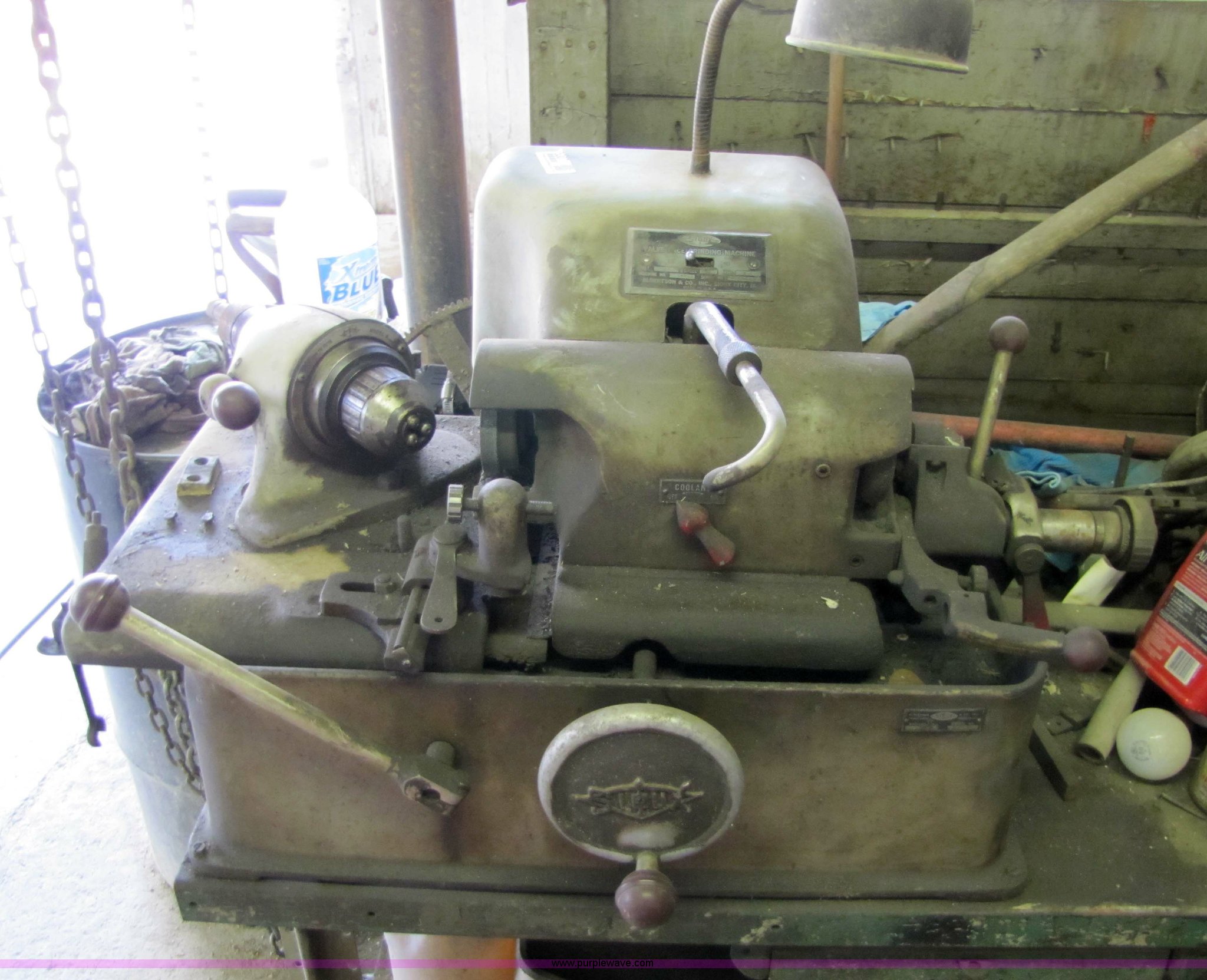 Stout valve face grinding machine in Cottonwood Falls, KS Item 5307