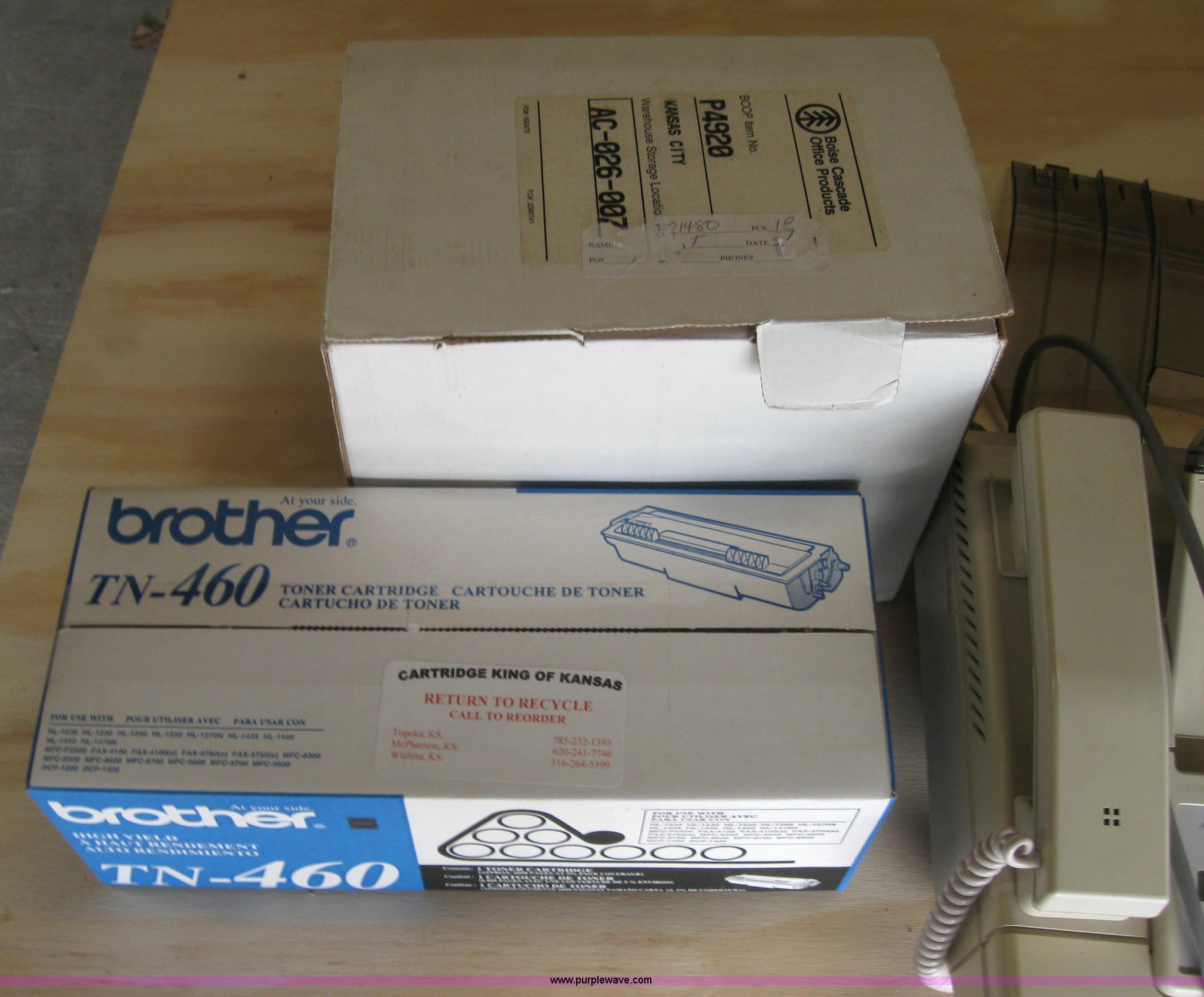 Assorted office supplies in Manhattan, KS Item 9180 sold Purple Wave