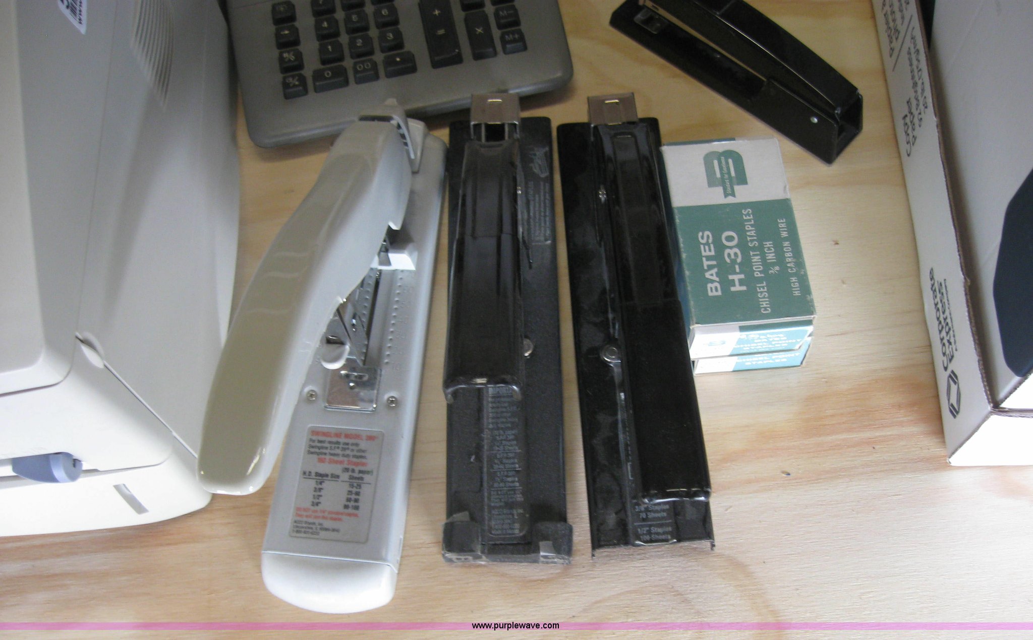 Assorted office supplies in Manhattan, KS Item 9180 sold Purple Wave