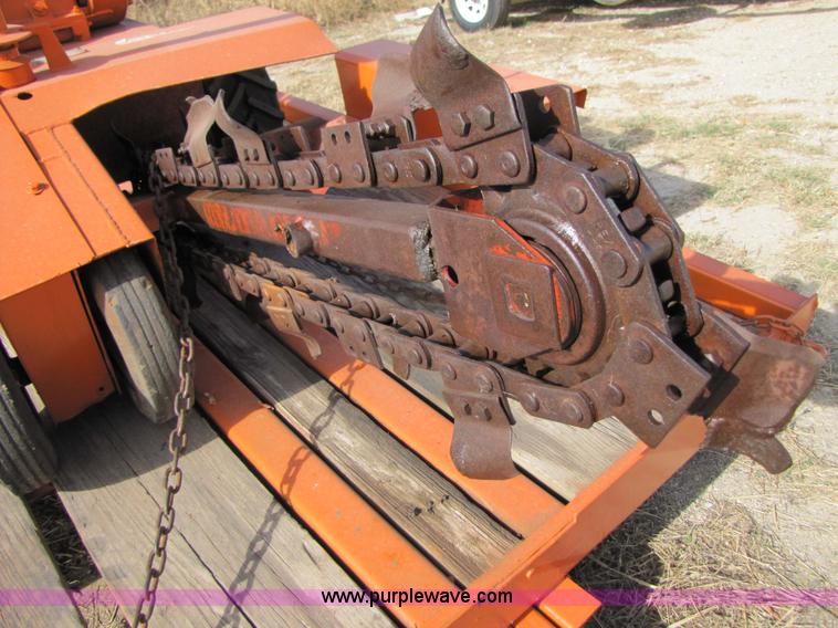 image for item 3639 Ditch Witch C99 walk-behind trencher with trailer