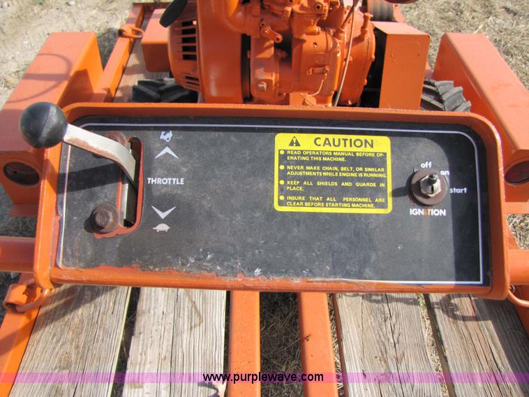 image for item 3639 Ditch Witch C99 walk-behind trencher with trailer