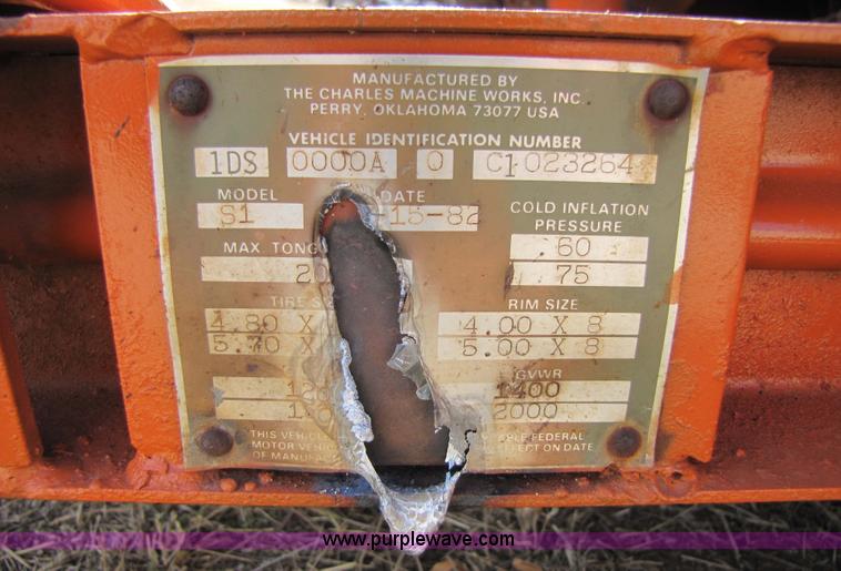 image for item 3639 Ditch Witch C99 walk-behind trencher with trailer