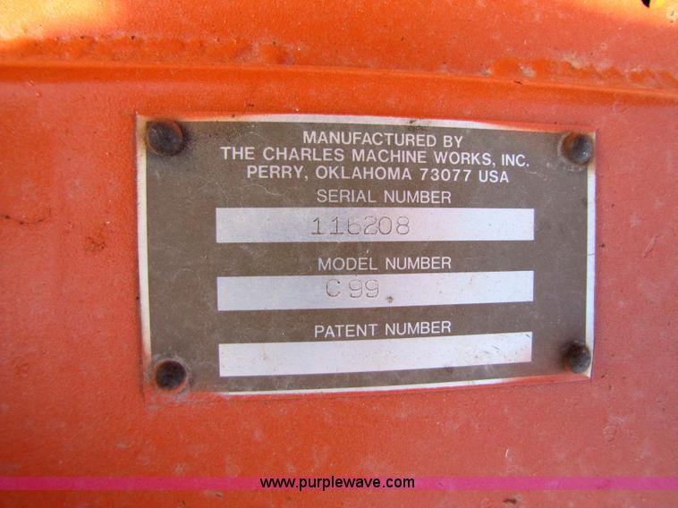 image for item 3639 Ditch Witch C99 walk-behind trencher with trailer