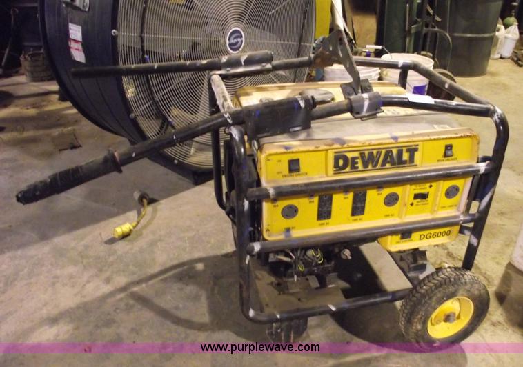 image for item 5579 DeWalt 6000 watt generator