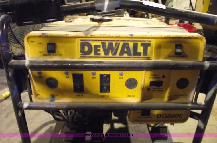 image for item 5579 DeWalt 6000 watt generator