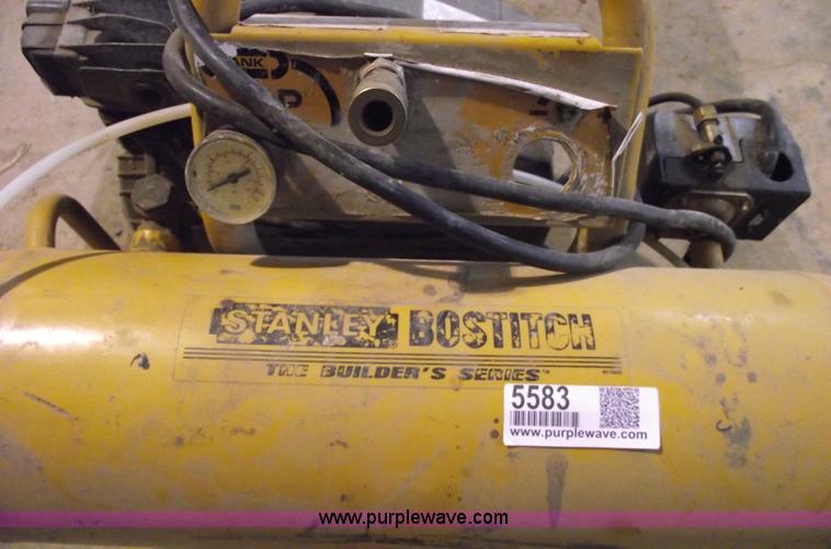 image for item 5583 Stanley Bostitch twin tank air compressor