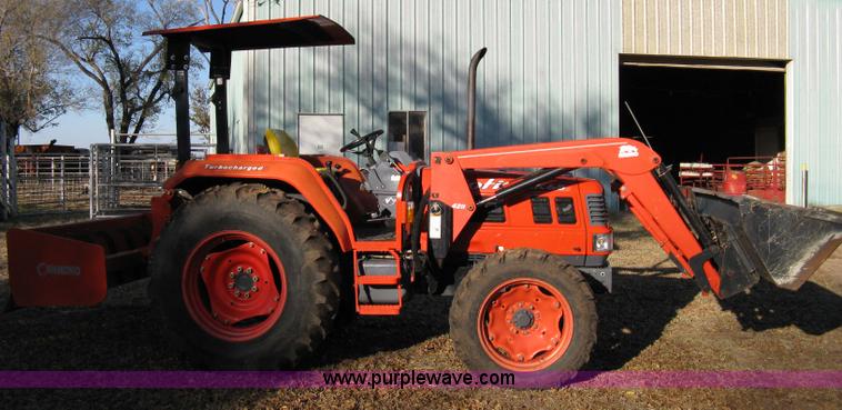 image for item 8069 2003 Kioti DK65 MFWD tractor with loader