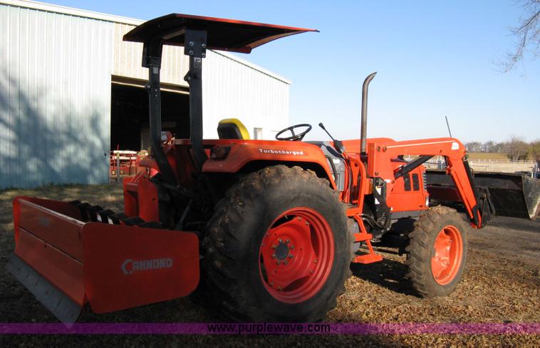 image for item 8069 2003 Kioti DK65 MFWD tractor with loader