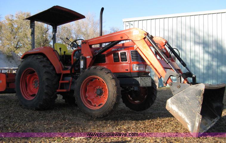 image for item 8069 2003 Kioti DK65 MFWD tractor with loader