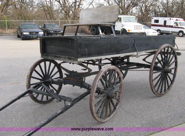 image for item 8072 Horse-drawn spring wagon