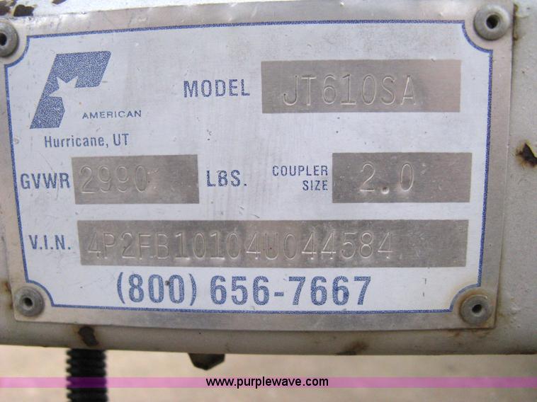 image for item 8074 2004 Pace American JT6105A cargo trailer