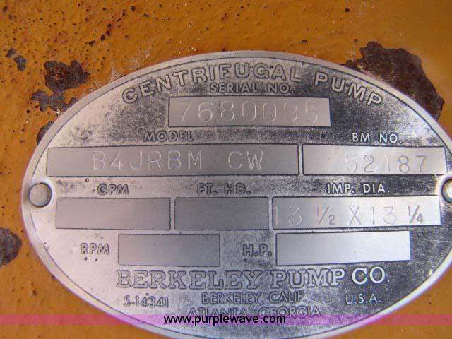 image for item 8271 Berkley B4JRBMCW 4x3 pump
