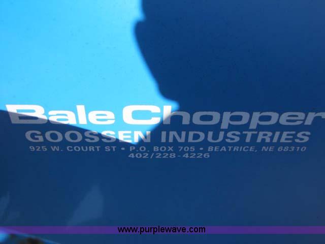 image for item 8280 Goosen SB5400 straw bale blower chopper
