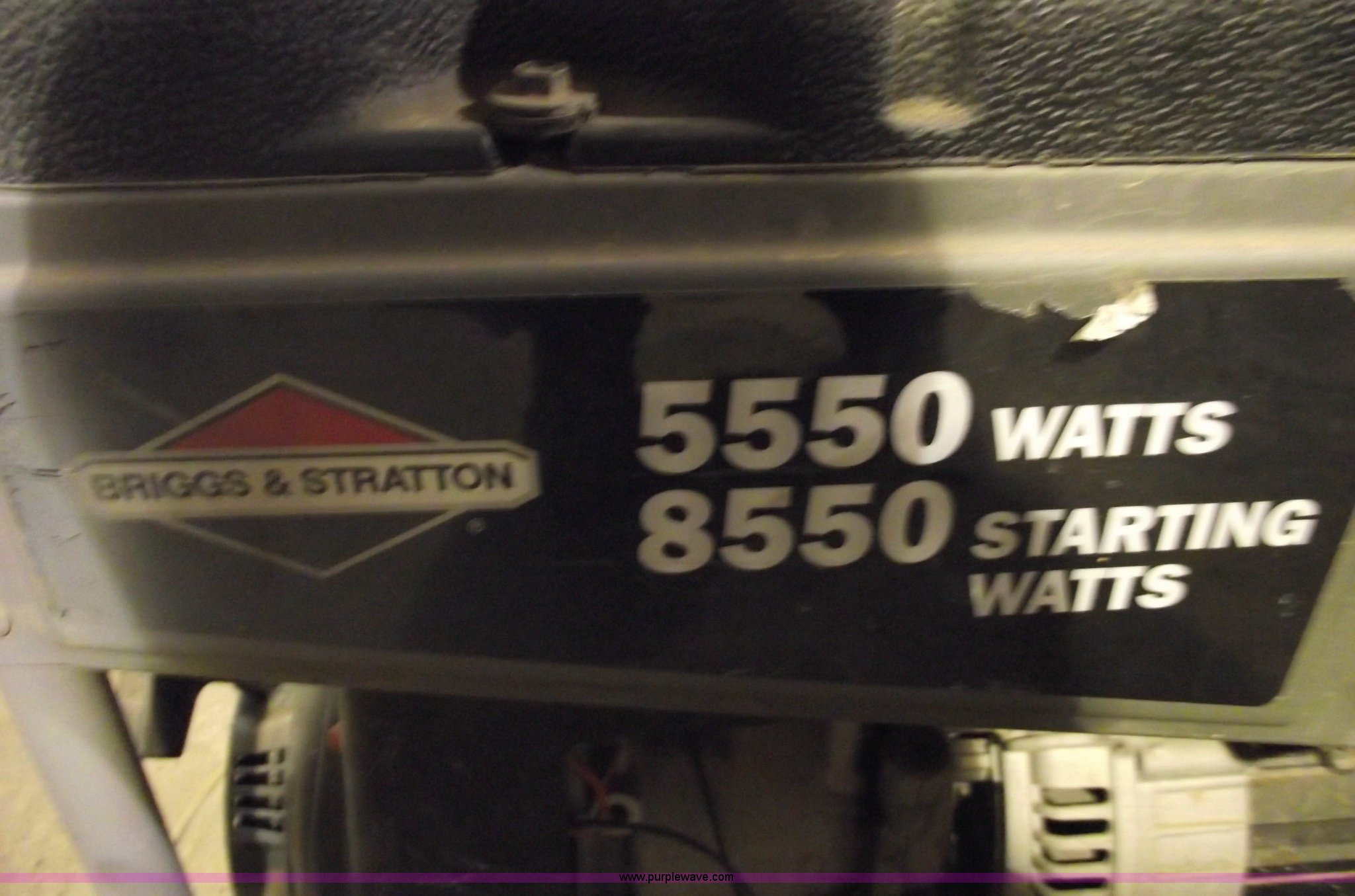 Briggs & Stratton 5550 generator in Warrensburg, MO Item 5580 sold