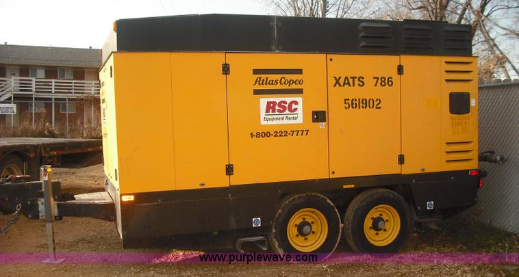 image for item 3074 2005 Atlas Copco XATS786CD air compressor