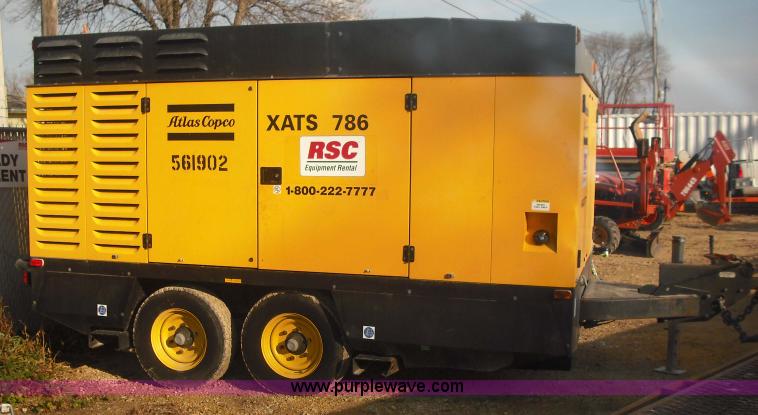 image for item 3074 2005 Atlas Copco XATS786CD air compressor