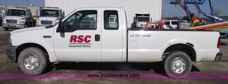 image for item 5435 2002 Ford F250 XLT Super Duty extended cab pickup truck