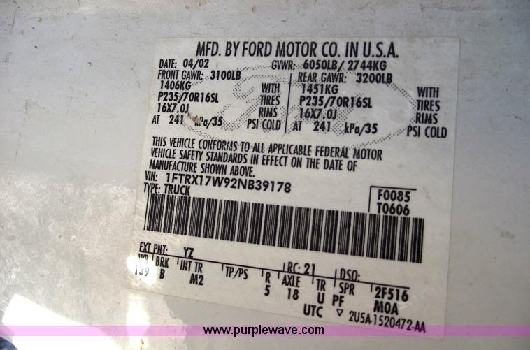 image for item 5437 2002 Ford F150 XLT extended cab pickup truck