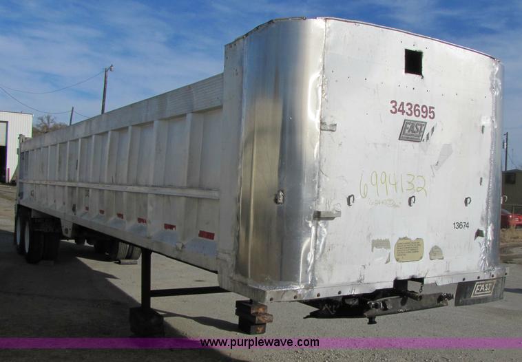 image for item 3640 1992 East 39' aluminum end dump trailer