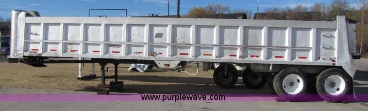 image for item 3640 1992 East 39' aluminum end dump trailer