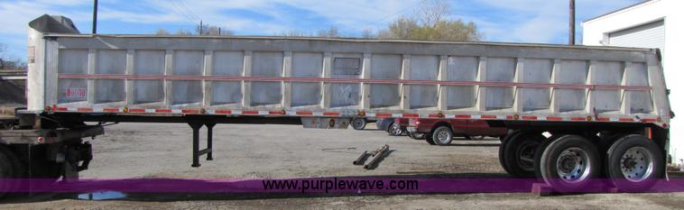image for item 3641 1992 CMC 38' aluminum end dump trailer