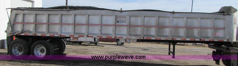 image for item 3641 1992 CMC 38' aluminum end dump trailer