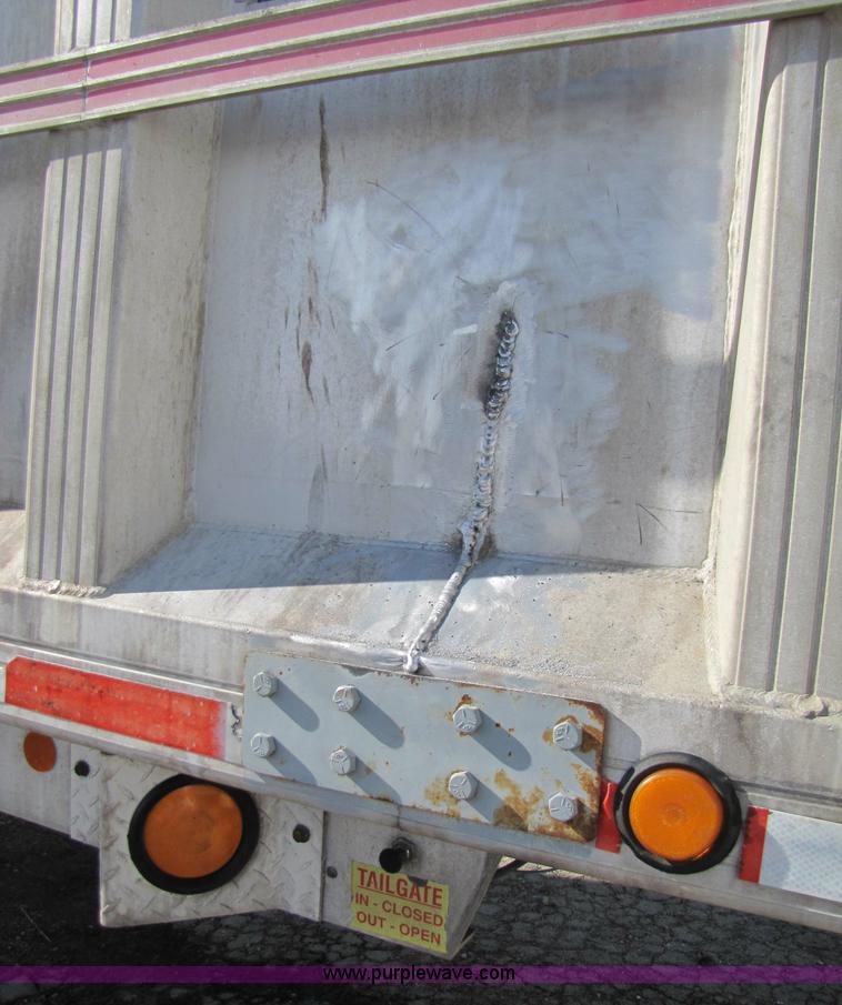 image for item 3641 1992 CMC 38' aluminum end dump trailer