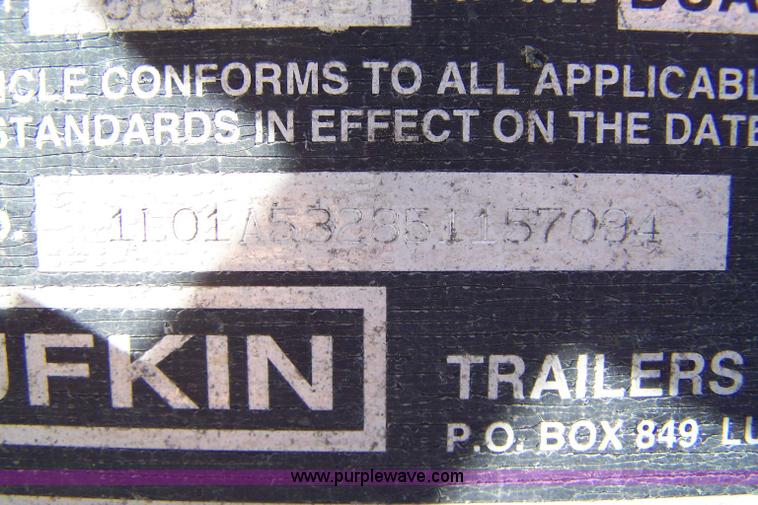 image for item 7501 2005 Lufkin 53' van trailer