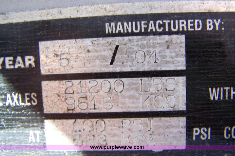 image for item 7501 2005 Lufkin 53' van trailer