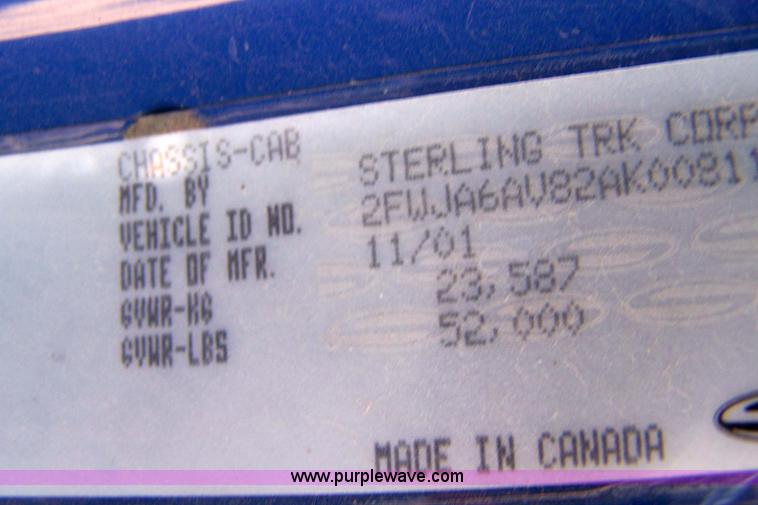 image for item 7502 2002 Sterling ST9500 semi truck