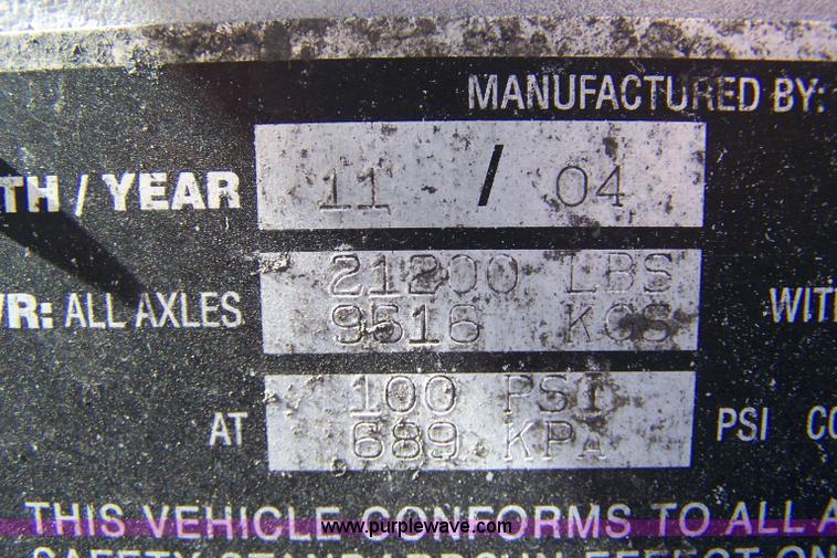 image for item 7505 2005 Lufkin 53' van trailer