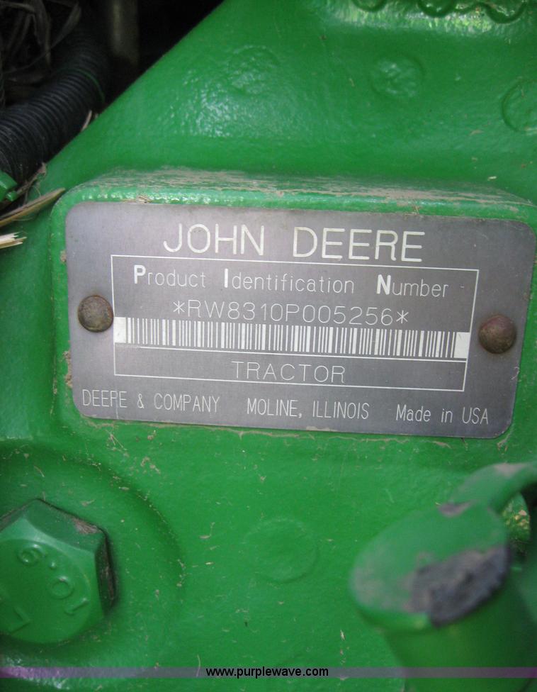 image for item 3038 2000 John Deere 8310 MFWD tractor