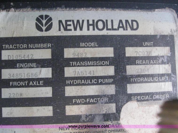 image for item 3244 1997 New Holland 9482 tractor