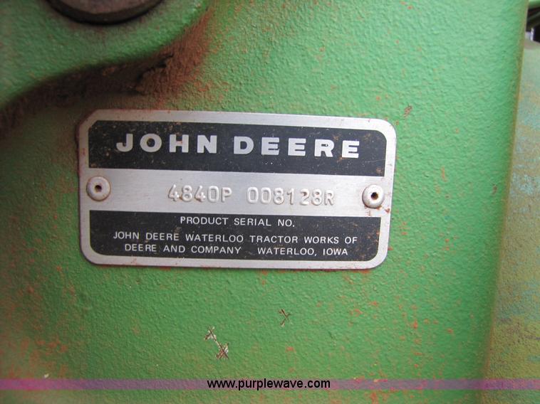 image for item 3509 1980 John Deere 4840 tractor