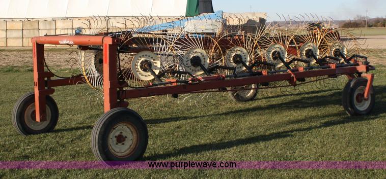 image for item 4801 Hesston 3983 12 wheel rake