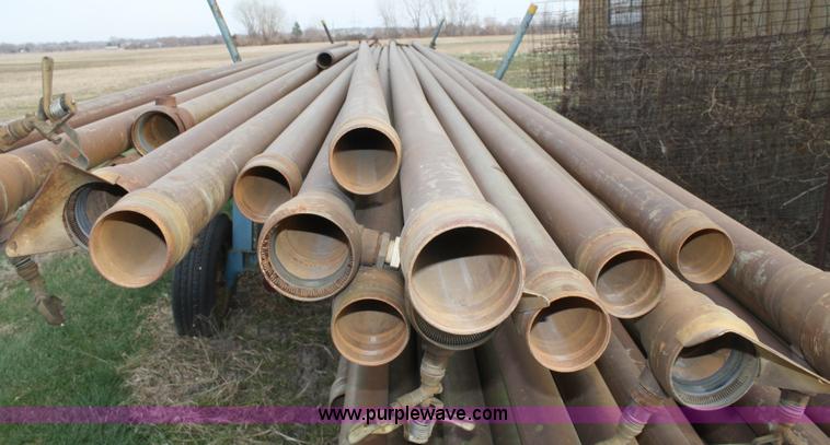 image for item 4907 Irrigation pipe and trailer