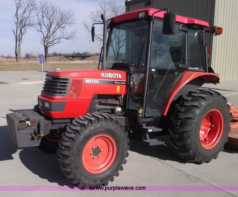 image for item 5452 2006 Kubota M5700 4WD cab tractor