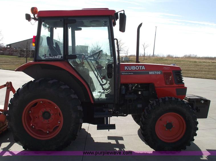 image for item 5452 2006 Kubota M5700 4WD cab tractor